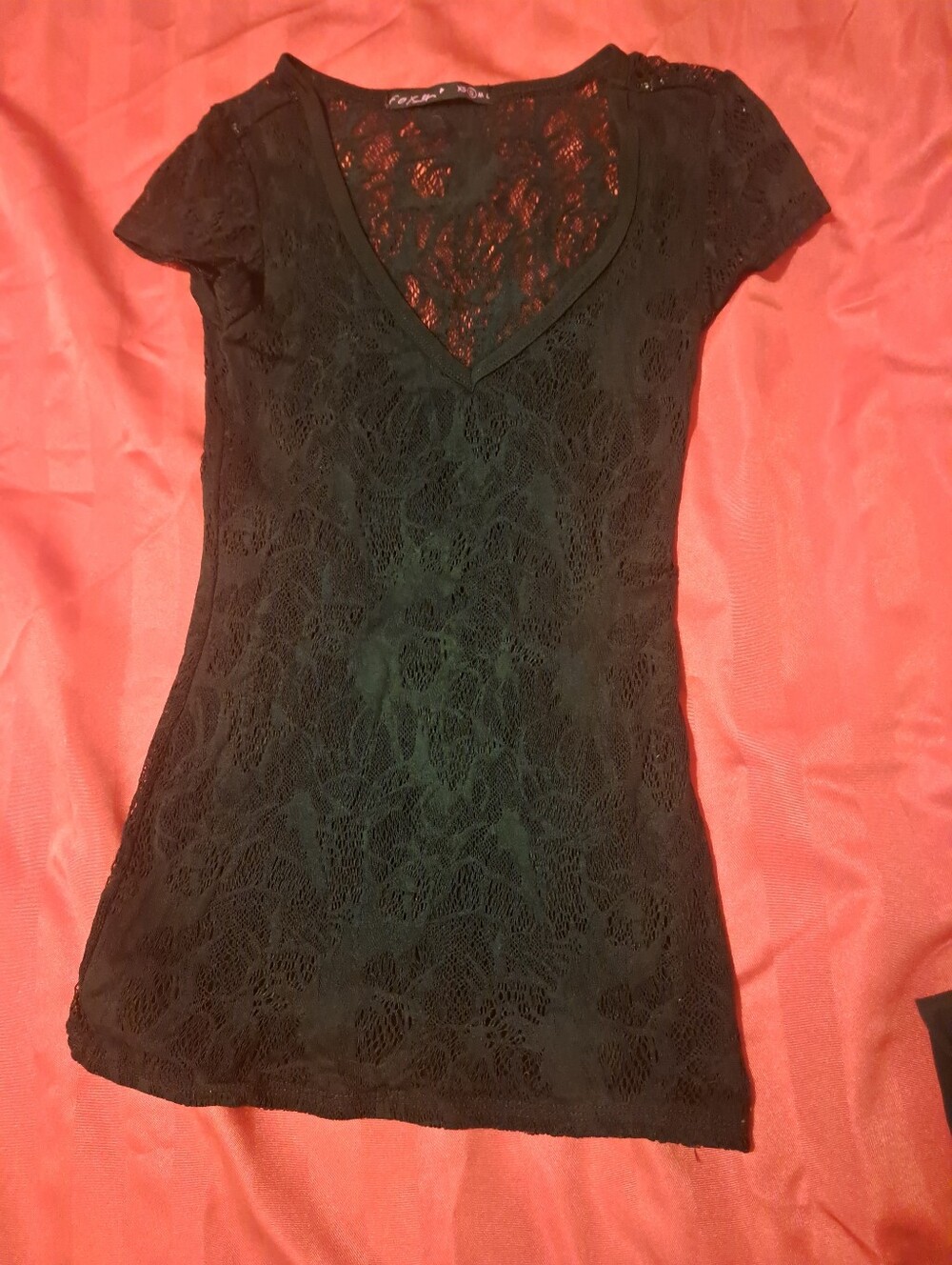 Foxy Black Lace V-Neck Camisole